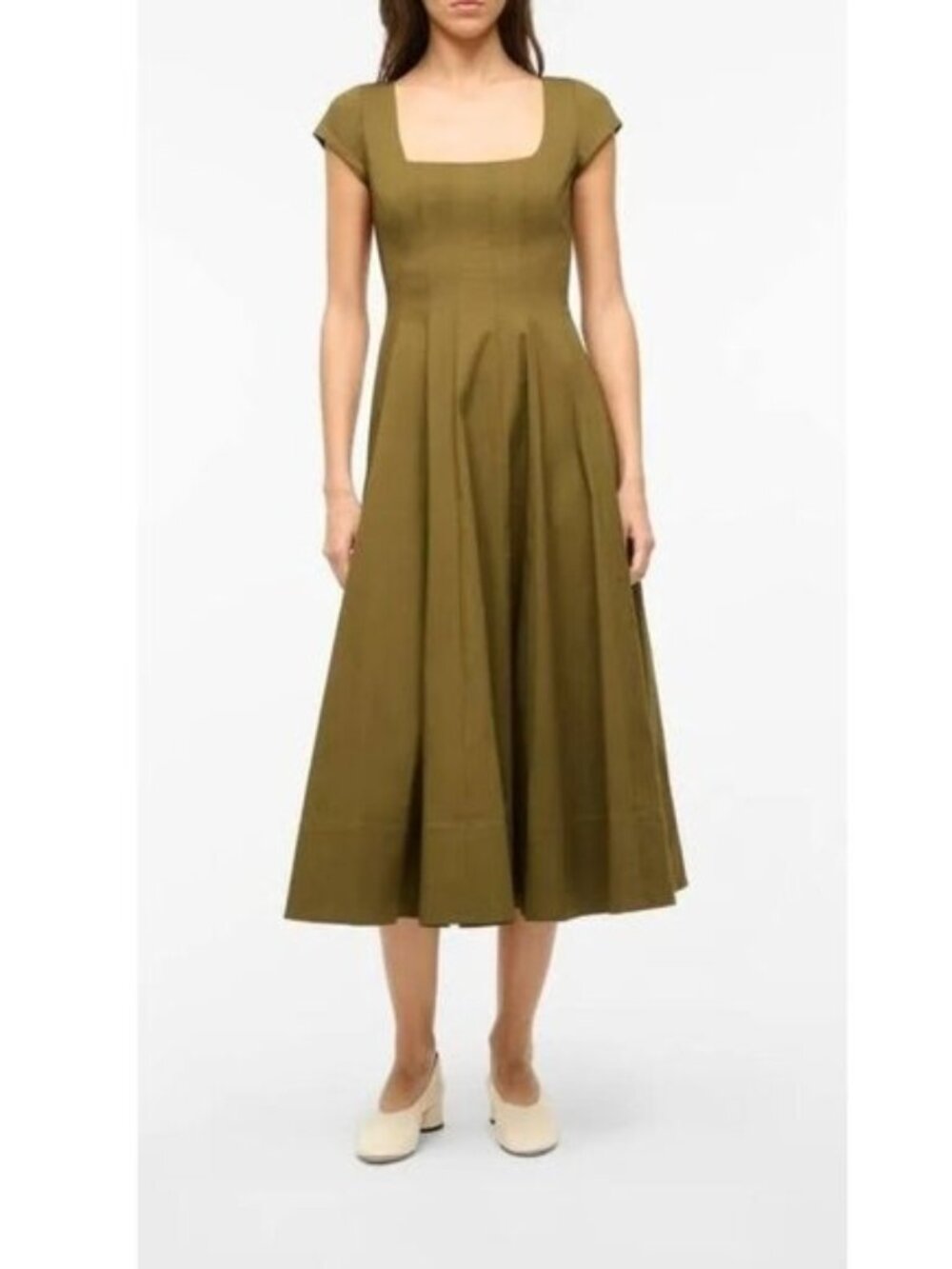 STAUD Short Sleeve Wells Dress